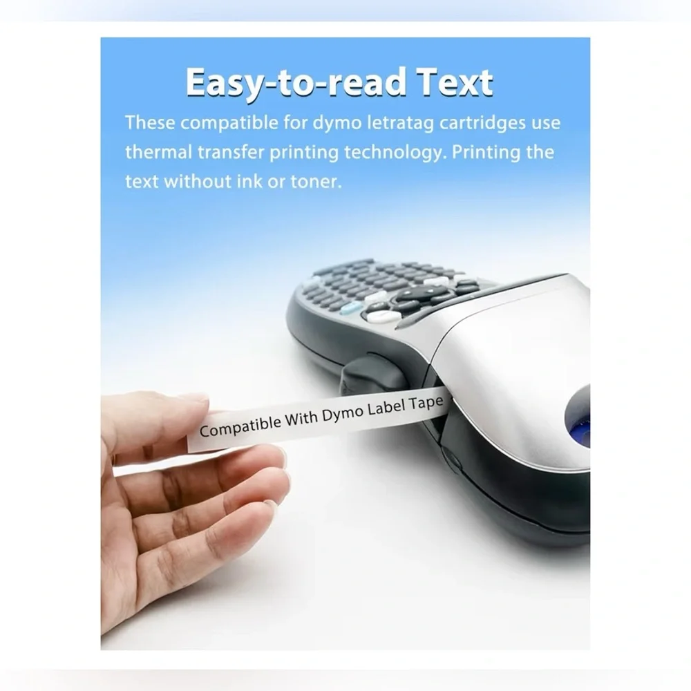 Color Refill Tape for Dymo Letratag Label Maker Brand New 6pk
